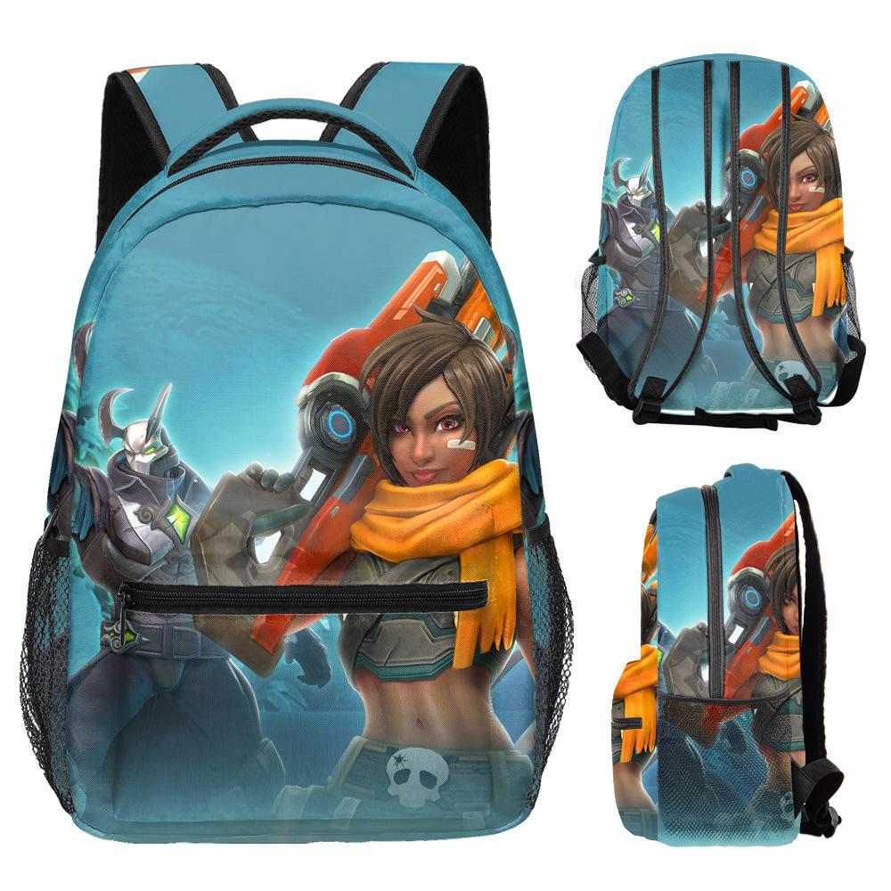 Harajuku Novelty Kpop Youthful School Bags Unisex Paladins Travel Bags 3D Print Oxford Waterproof Notebook Shoulder Backpacks