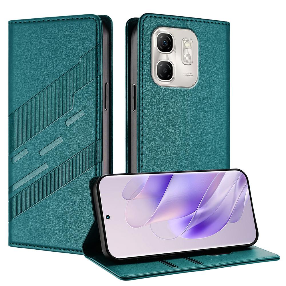 Stylish Leather Phone Cover For Infinix Hot 50 50i 40i 30i 30 Play Zero Note 40 Pro+ 40X Smart 9 8 Plus GT 20 Pro Embossed Cover