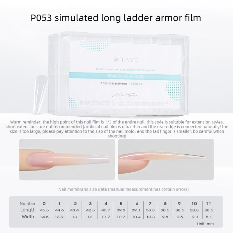 New 120pcs Nail Clear Rocket Shape Sandwich Dual Nail Forms Reusable Full Cover Dual Nail Molds Top & Bottom 2026 New Style