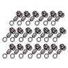 20pcs Copper Enhanced Version European Type Swivel Hook Gear Connector Fishing EquipmentL