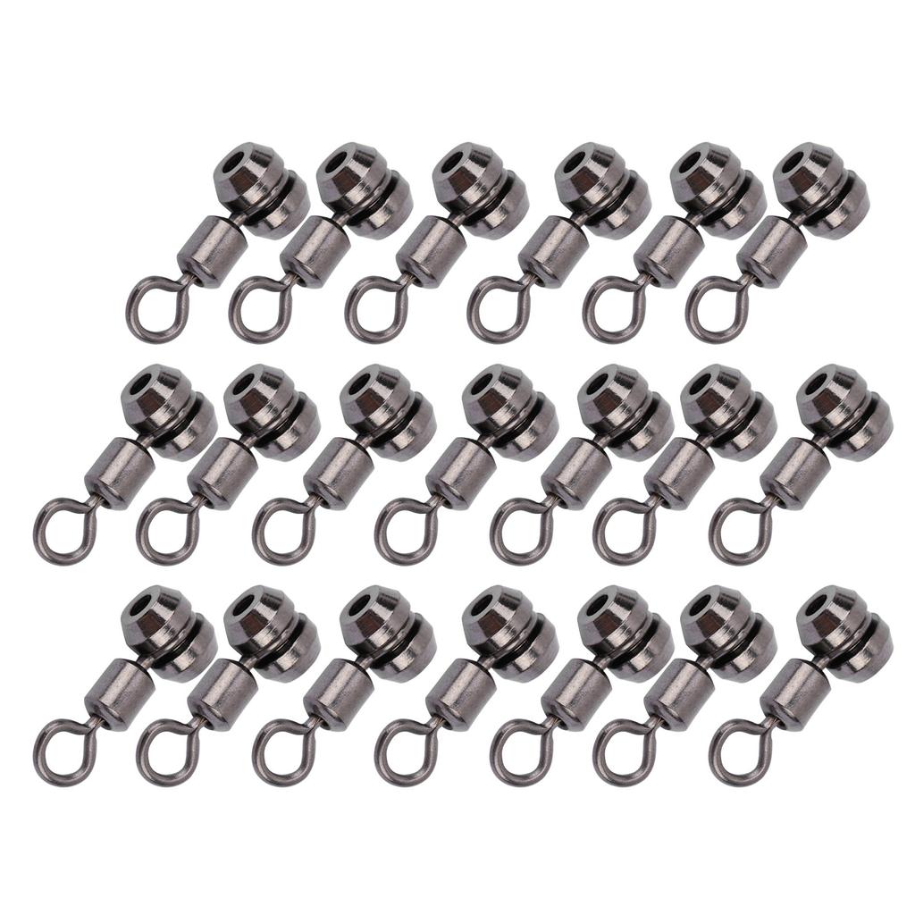 20pcs Copper Enhanced Version European Type Swivel Hook Gear Connector Fishing EquipmentL