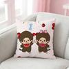 Cute M-Monchhichi Pillow Case Pattern Printed Pillowcase For Living Room Sofa Cushion Cover
