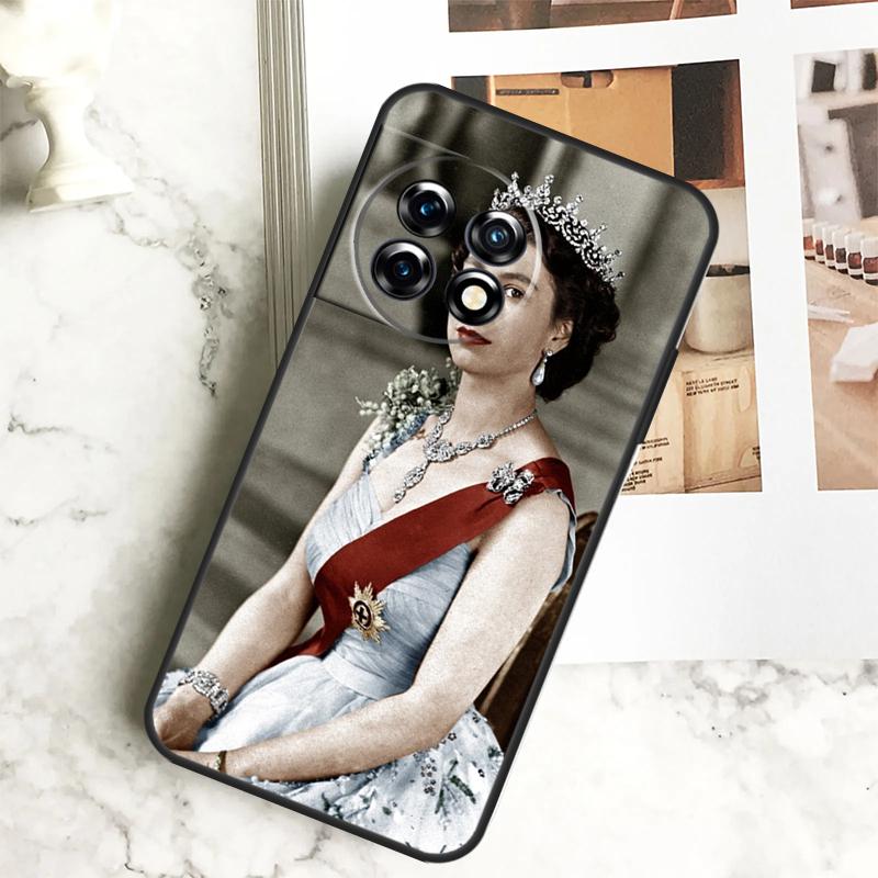 England Queen Elizabeth II Case For OnePlus 12 12R 11 9 10 Pro 10R 9R 8T 10T Nord CE 2 3 Lite 2T N10 N20 N30 CE4 Cover