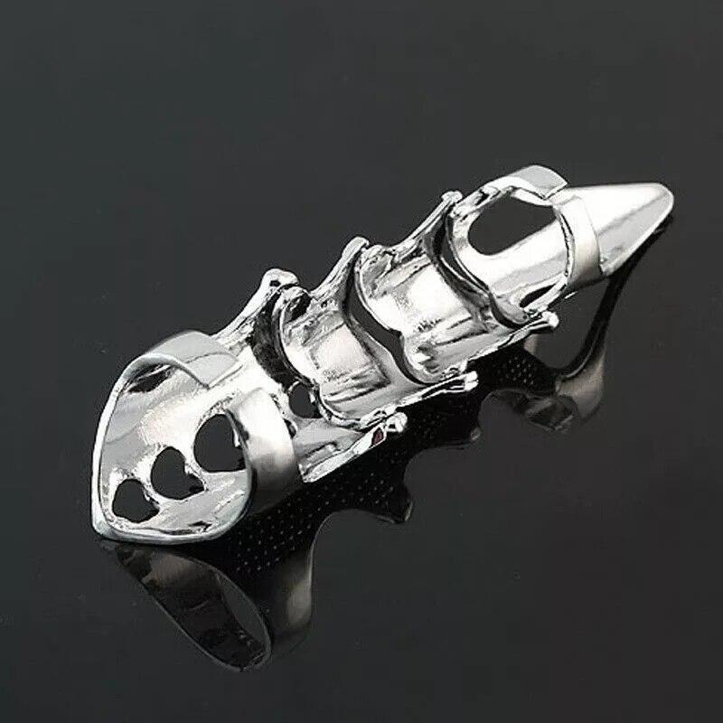 Nový Imixlot Punk Ring Rock Scroll Joint Armor Knuckle Metal Full Finger Claw Rings Sada Halloweenských prstenů