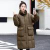 Down Cotton Jacket Women's Mid-length Winter Thickened and Explosive High-end Small Man Padded Jacket Korean Cargo Lamb Wool Cotton Jacket