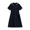 Chuyu Women's Sporty Colorblock Polo Midi Dress