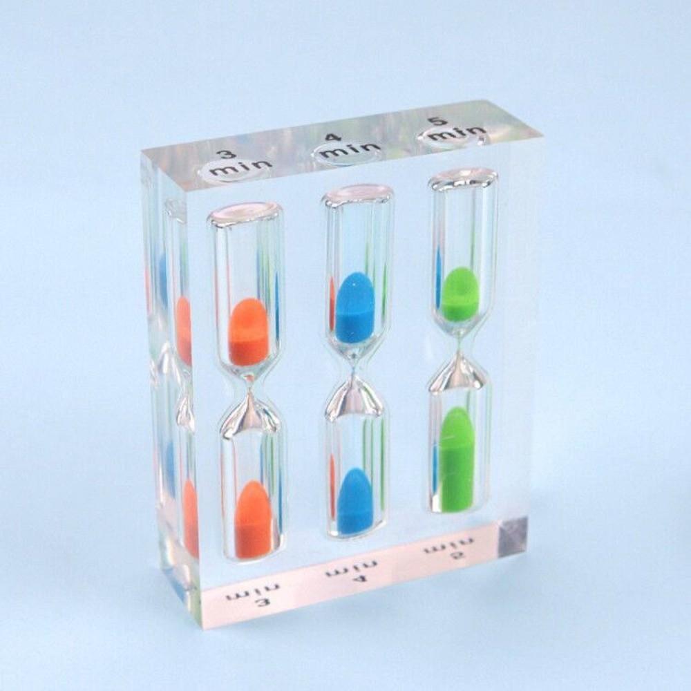 Thickened Time Funnel 1/2/3/4/5 Minutes Multi-Color Hourglass Sandglass  Home Ornaments 3/4/5 Minutes