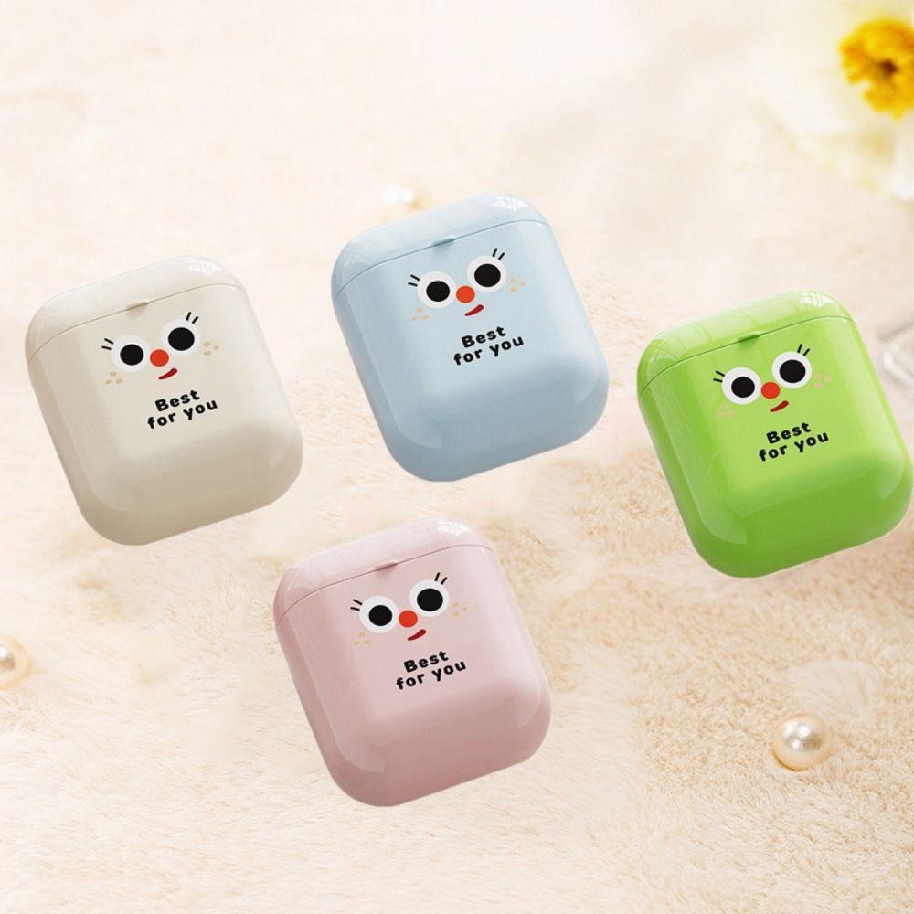 

2Pcs Small Dopamine Storage Box Plastic Sundry Storage Box Practical Pill Box for Home Blue-Style B