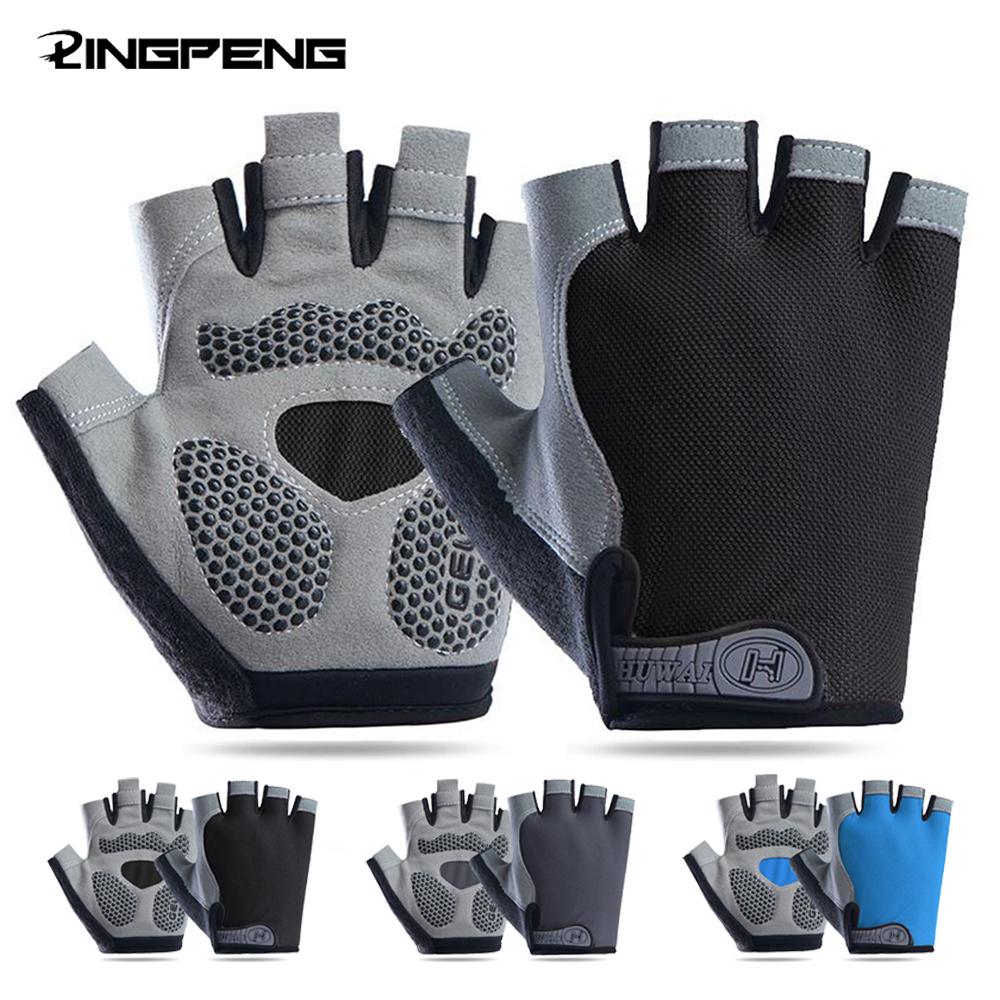 Half Finger Gel Cycling Gloves Men Women Breathable Anti-slip MTB Bike Bicycle Gloves Summer Gym Yoga Sport Training Hand Gloves
