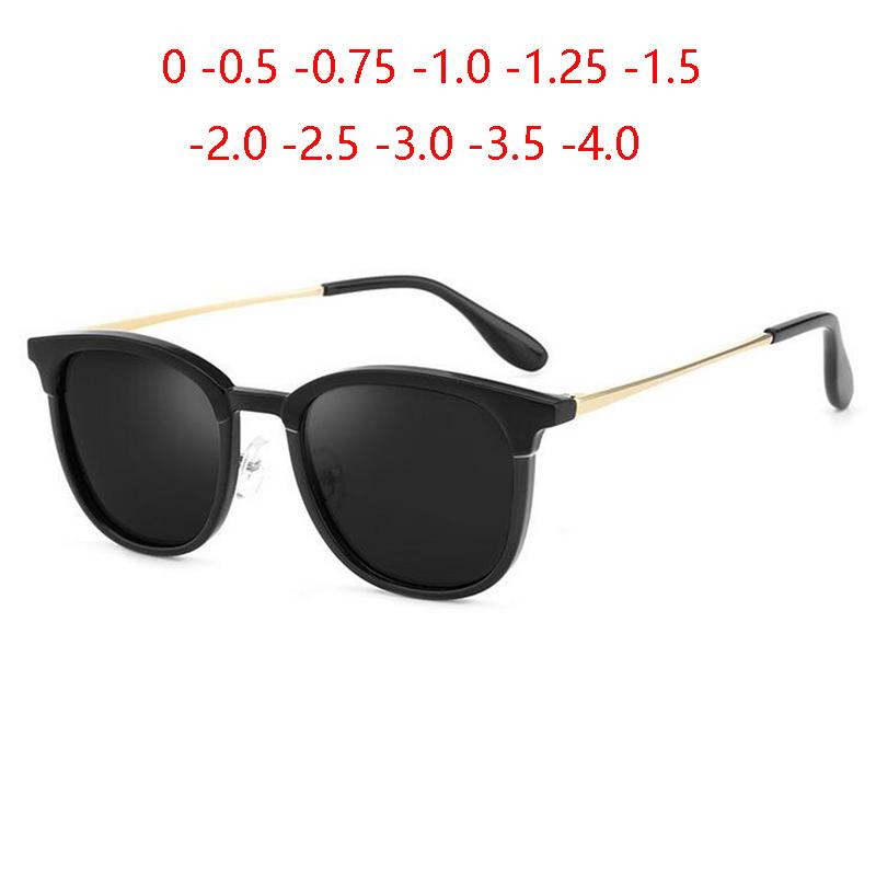 Retro Minus Lens Prescription Sun Glasses Women Cat Eye Nearsighted Glasses Men SPH 0 -0.5 -0.75 -1.0-1.5 To -6.0