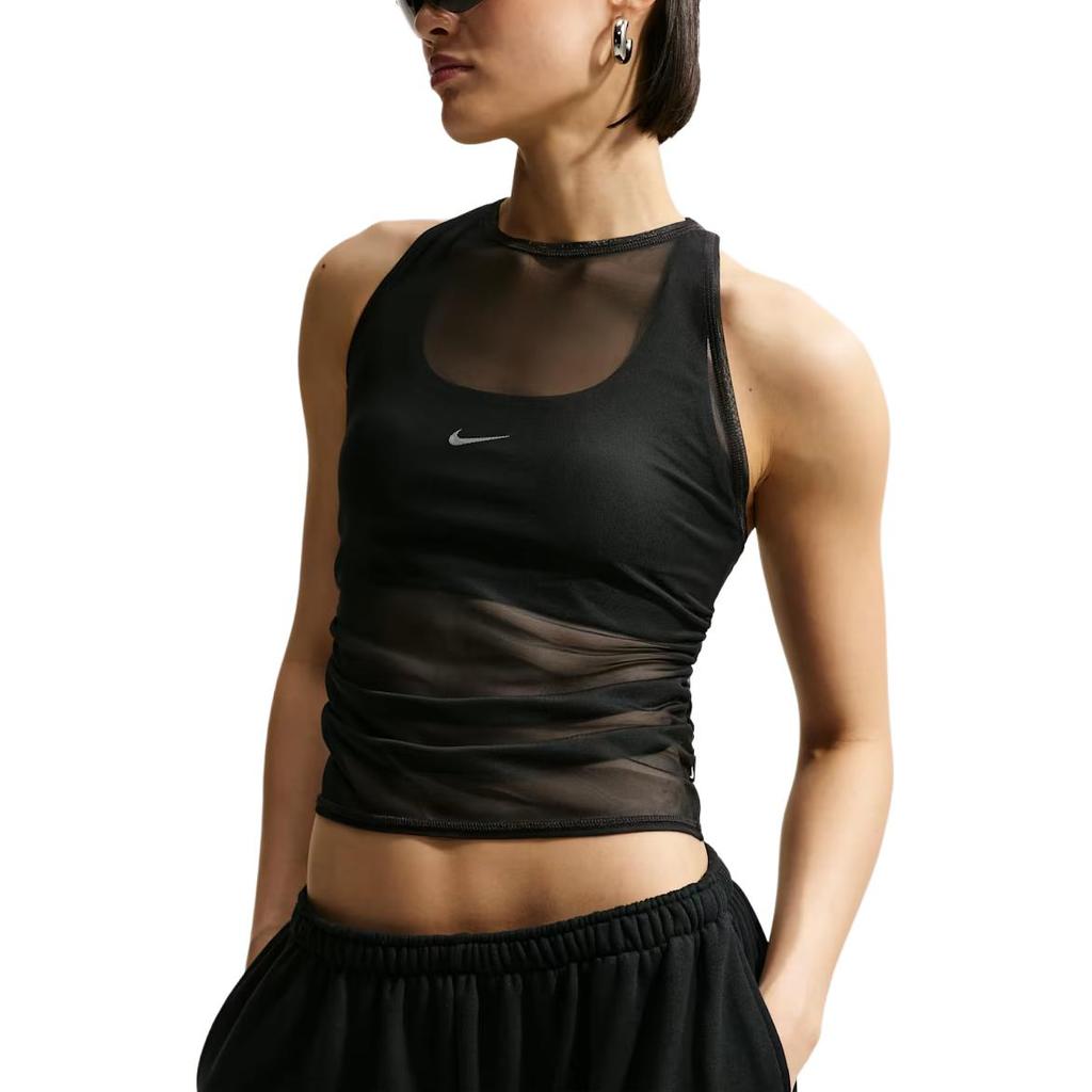 Nike Sportswear Tight Sheer Lightweight Breathable Elegant Tank Top Women tops IR1676-010