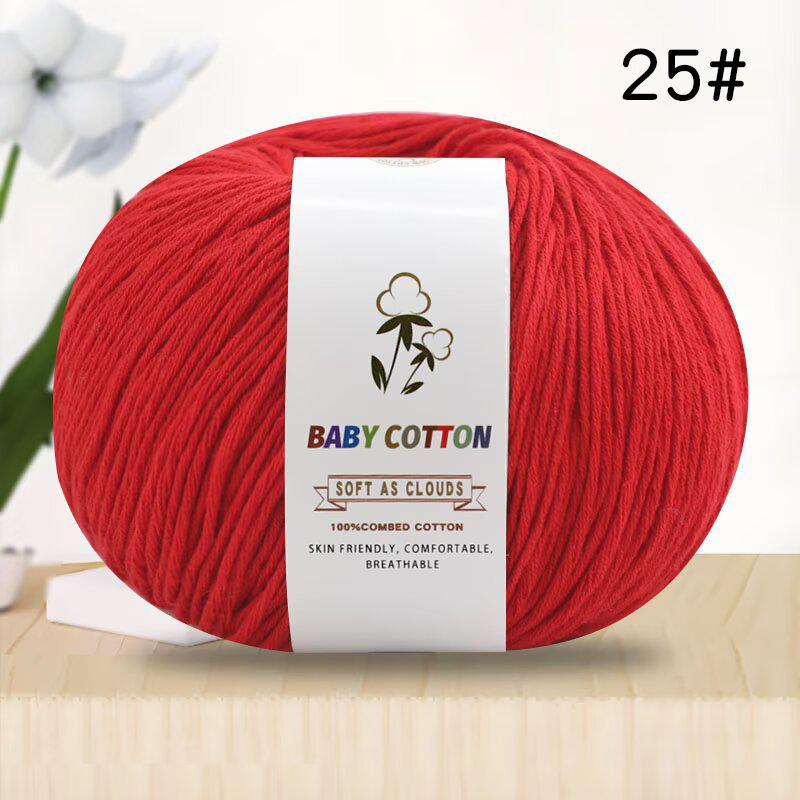 Pure Xinjiang Cotton Yarn for Children's Knitting and DIY Crochet Projects