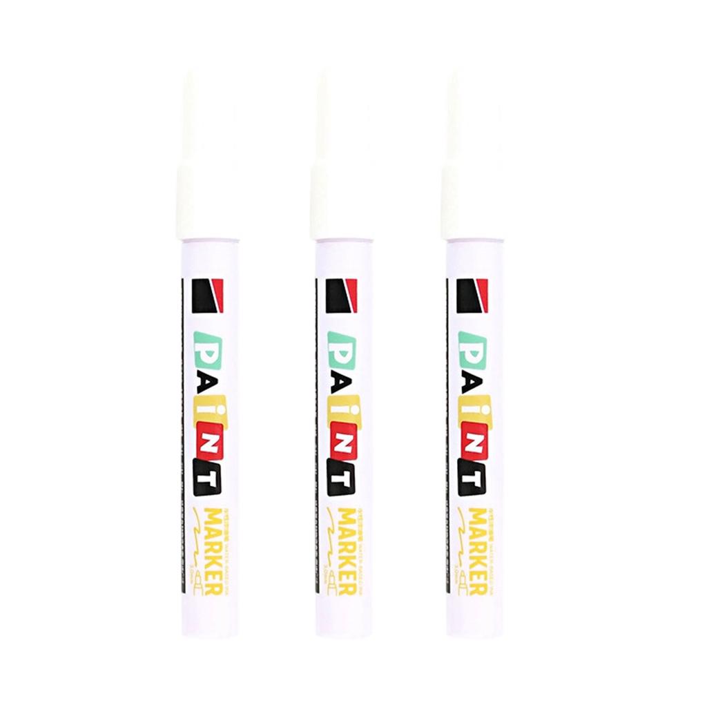 3Pcs Monument Paint Pen Sunproof Waterproof Stone Marker Pen For Writing Coloring On Tombstones Gravestone Restoration