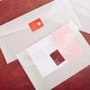 Semi Clear Transparent Envelope Scrub Card Packing Bag Fresh Blessing Thank Envelope  Greeting Card