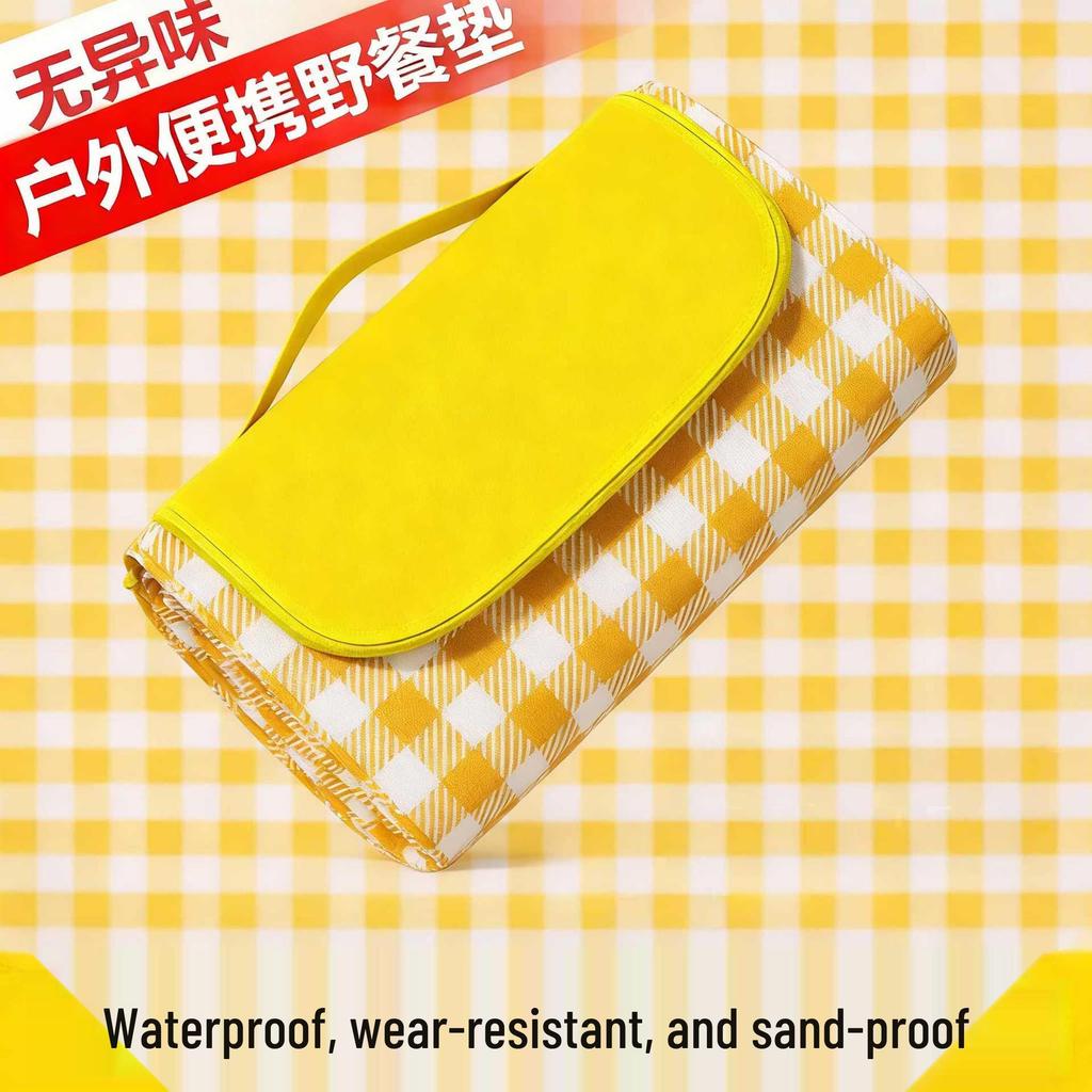Outdoor Waterproof Picnic and Camping Mat - Portable, Moisture-Proof, Thickened Mat for Beach, Lawn, and Spring Outings