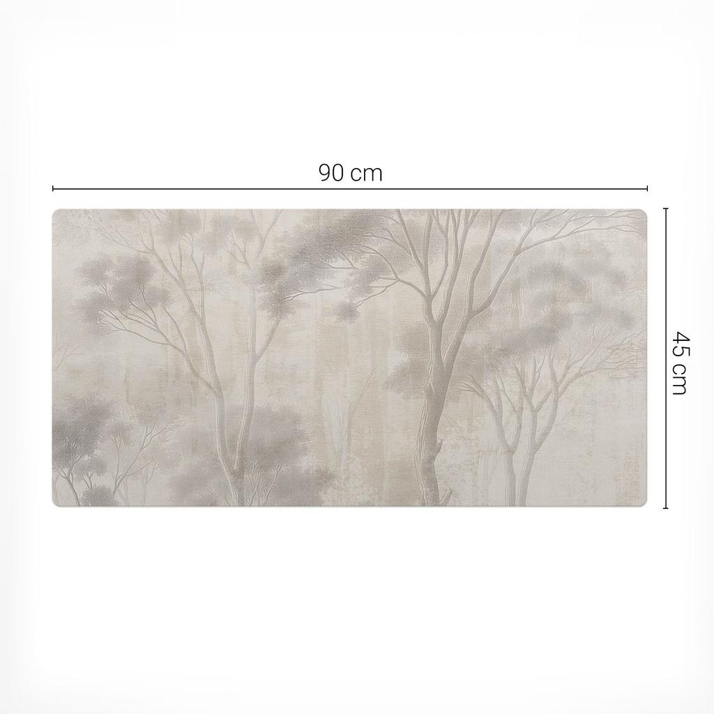 Anti-slip Protective Desk Mat with Delicate Forest Pattern 90x45 cm