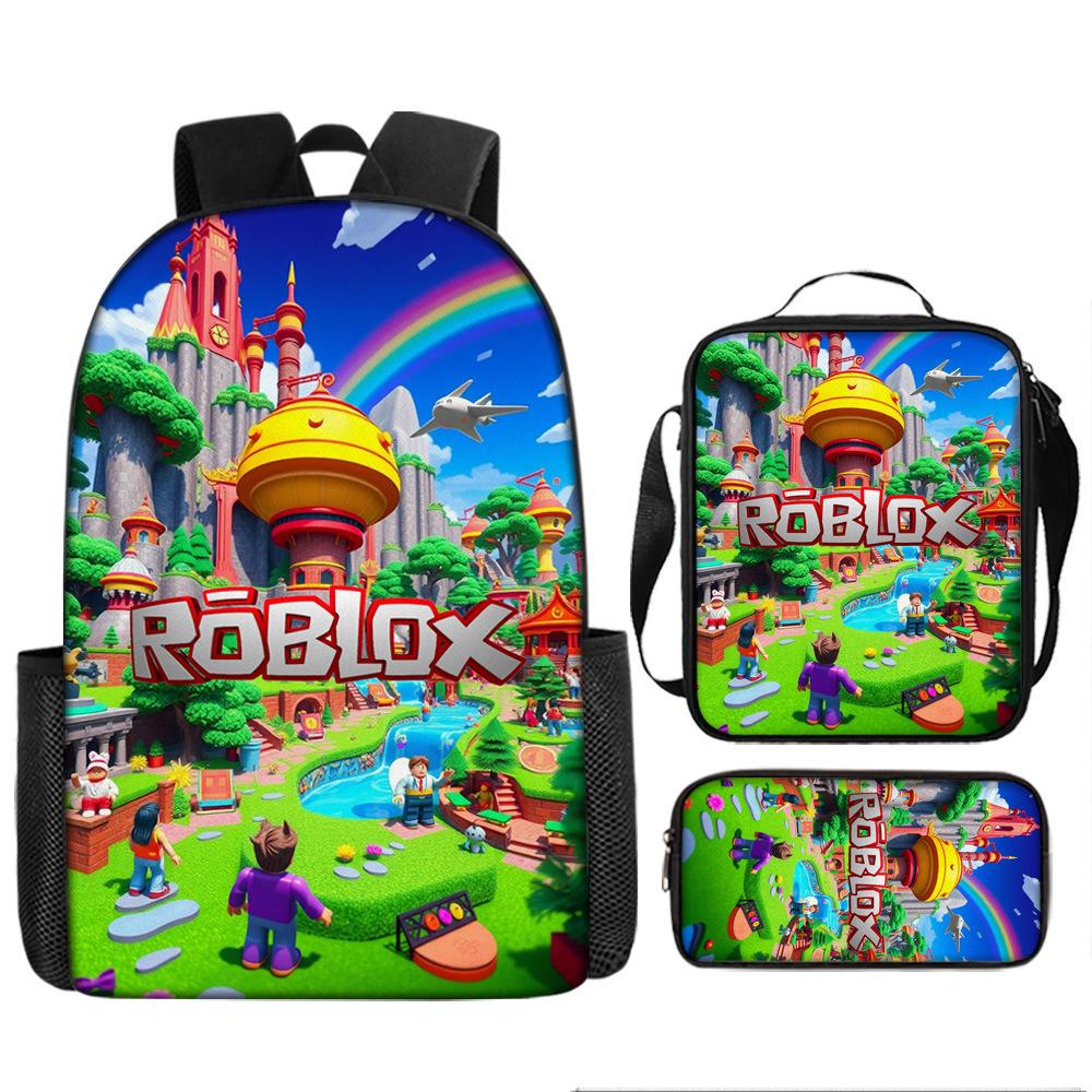 Robles Backpack Three-Piece Children'S Cartoon Backpack Large Capacity School Bag