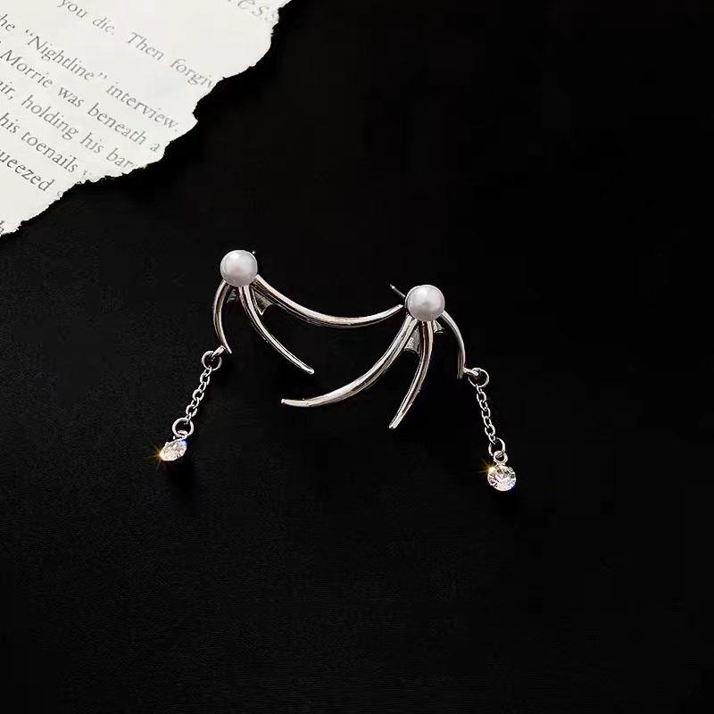 

Новые модные и индивидуальные серьги с жемчугом и кисточками Wings для женщин