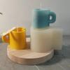 Love Mug Silicone Candle Mold 3D Heart-shaped Crafts Resin Plaster Cement Mold Handmade Soap Chocolate Cake Baking Tool DIY Gift