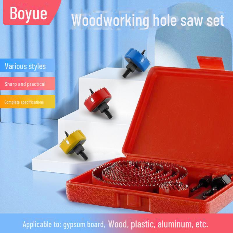 

Multi-Material Hole Opener Set: Wood, PVC & Gypsum Board Drill Bits