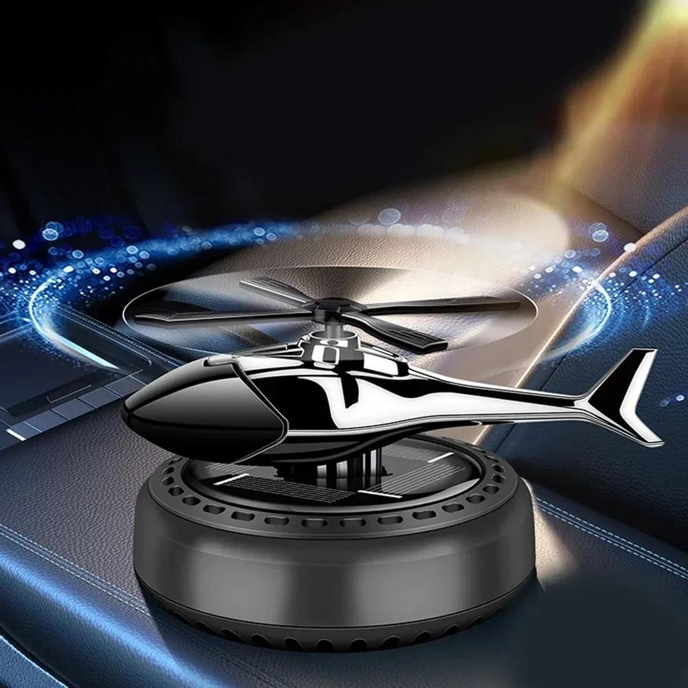 Solar Car Air Freshener Perfume Helicopter Decor Interior Decor Solar Car Rotating Aromatherapy Perfume
