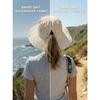 Women's Sun Hat Wide Brim Bucket Hat for Outdoor Breathable Mesh Ponytail Hole Adjustable Foldable UPF 50+ Windproof