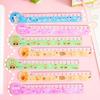 15cm Transparent Cartoon Ruler with Wavy Edge - Cute Plastic Drawing Scale for Students