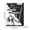 8 Stück Schwarz-Weiß Acrylfarben Marker Set, Große Tintenkapazität, Acrylmarker für Illustration, Skizzieren, Holz, Glas, Fab
