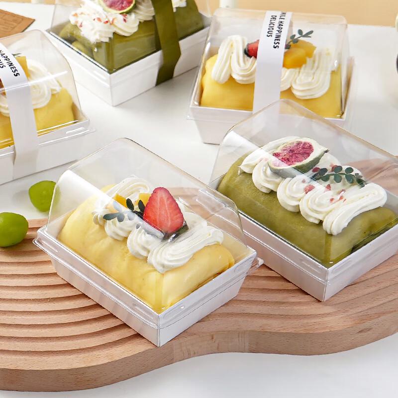 High-Lid Cake Roll & Mousse Dessert Packaging Box