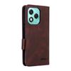 For Honor 400 Lite 5G Case Leather Wallet Flip Phone Cover with Hardware Decor