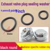 High-Temperature Resistant Silicone Sealing Gasket Set: 1", 4", 6" Radiator O-Ring & Bleeder Valve Plug (Black, Round)