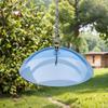 26 Cm Plastic Squirrel Baffle Protects Hanging Feeders Large Baffle Clear Baffle Weather Guard for Outdoor Wild Bird Seed Feeder