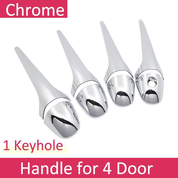

Chrome Car Door Handle Cover for Toyota RAV4 XA40 2013~2018 Luxury Covers Trim Set Exterior Car Accessories 2014 2015 2016 2017 Handle 4 Door