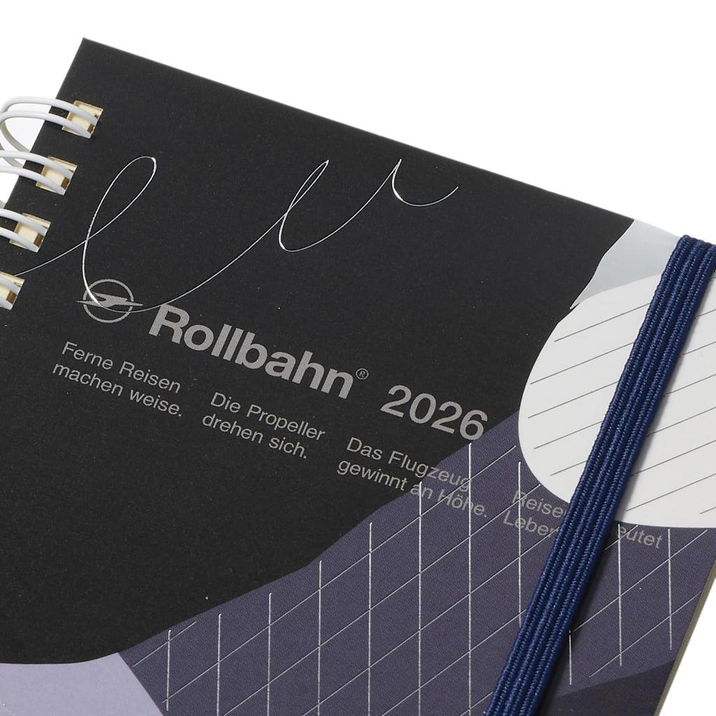 Delfonics Planer 2026 Ausgabe Oktober Rollbahn Skoig M Monatsplaner x (Beginnt 2025) (Schwarzgrau)