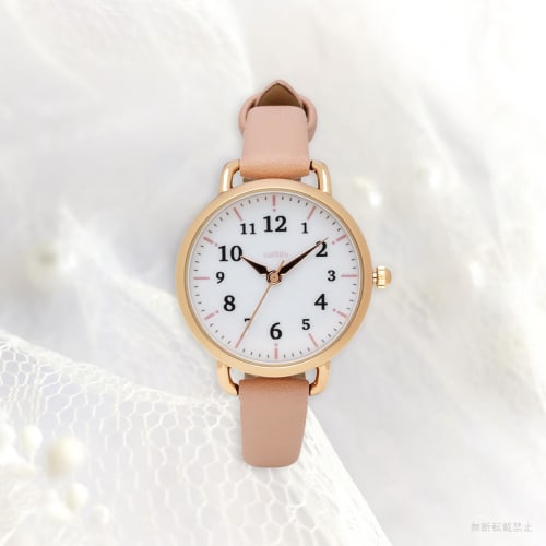 Fieldwork Women's Analog Watch with Leather Strap, Nickel-Free, Long-Lasting Pink, NF Fool YM086-3