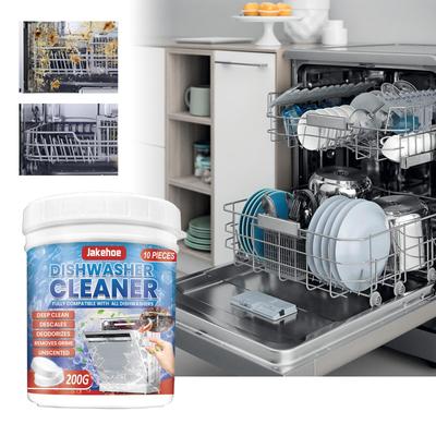 Dishwasher Cleaning Tablet 200g Special Dishwashing Block Heavy Dishwasher Cleaning Degreasing & Scale Removing Washing Tablet