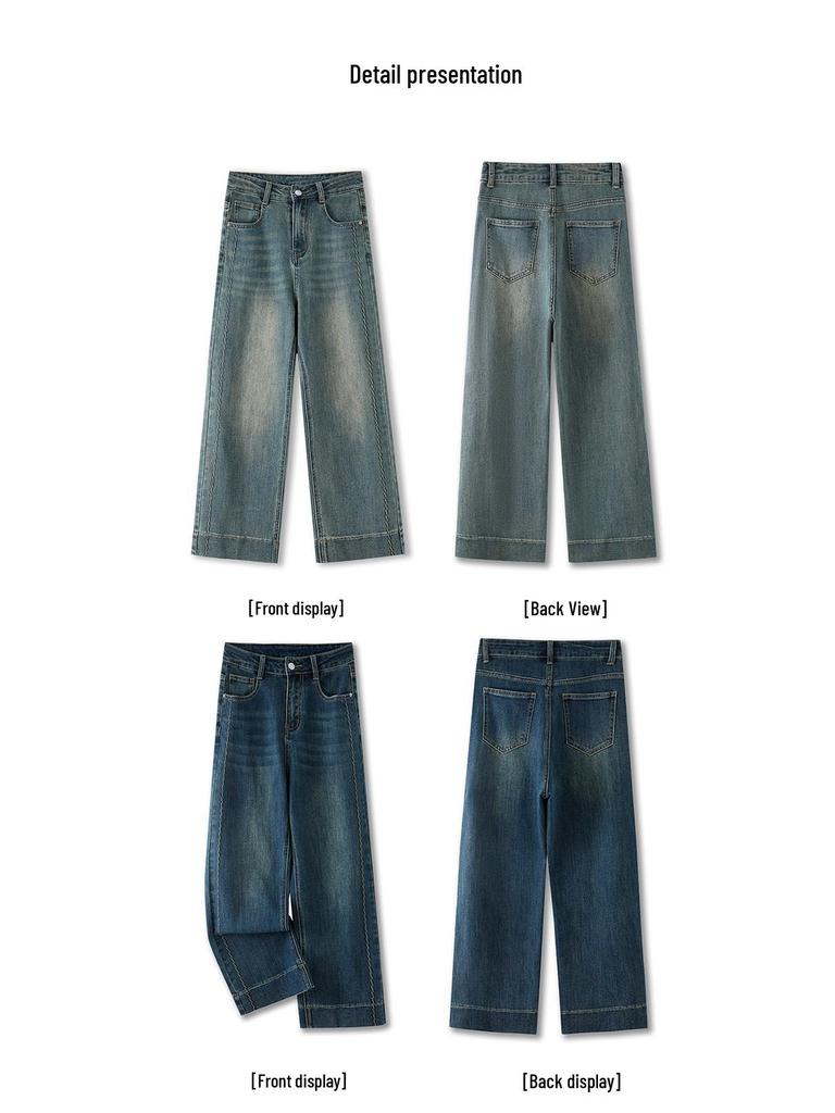Women's Petite Retro Cropped Wide-Leg Jeans - Spring/Summer 2026