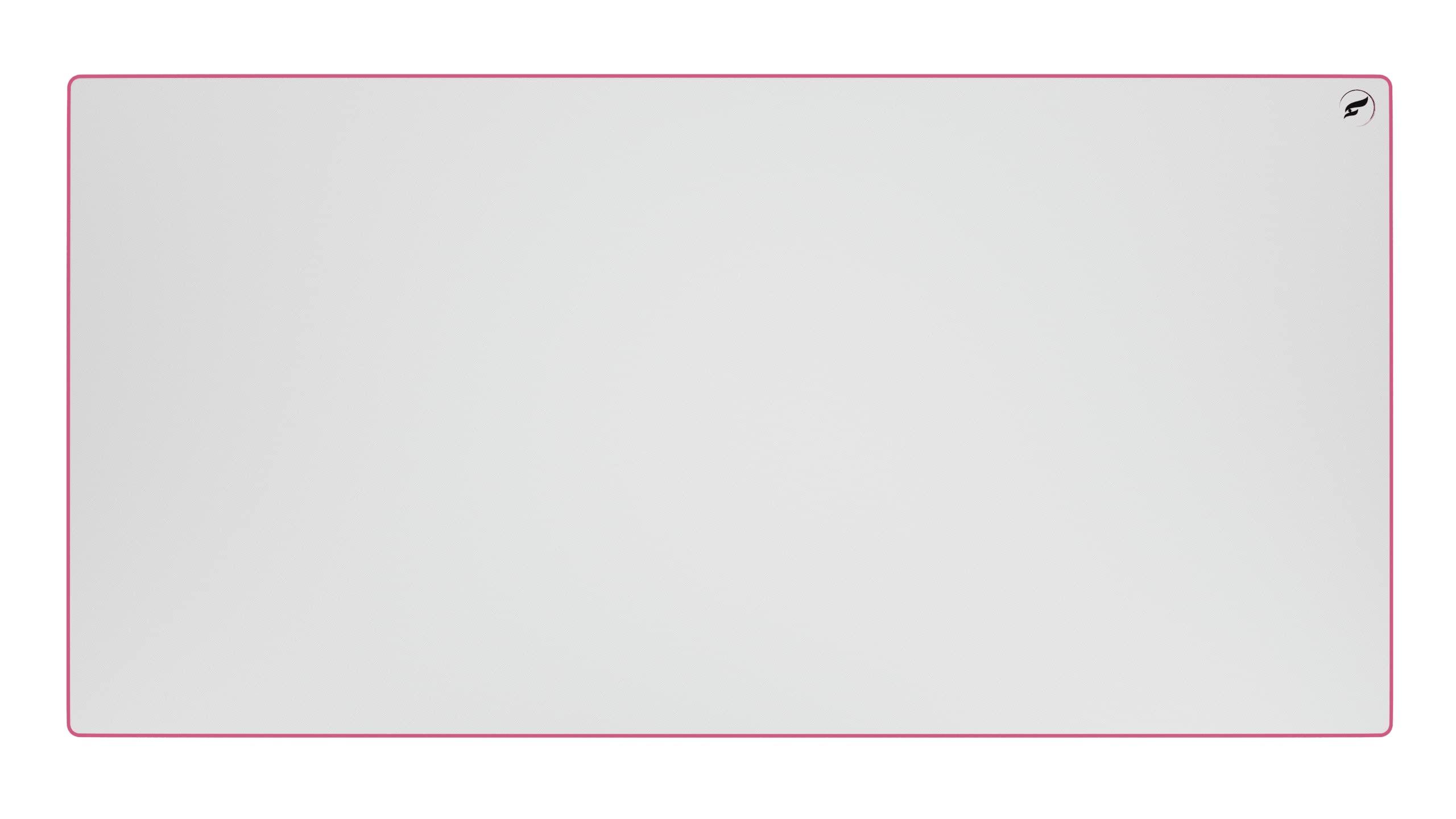 

Odin ZeroGravity XXL Extended Gaming Mouse Pad XL Wide Stitched Edge Cloth Mouse Pad Stitching - 36 x18 White/Pink белый