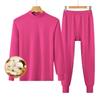 Yuzhaolin Women's Mid-neck Cotton Thermal Underwear Set