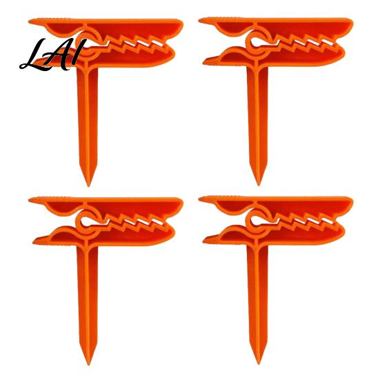 Outdoor Towel Holder 4Pcs Beach Clips Windproof Holders Anchoring Stakes Clips Mat оранжевый