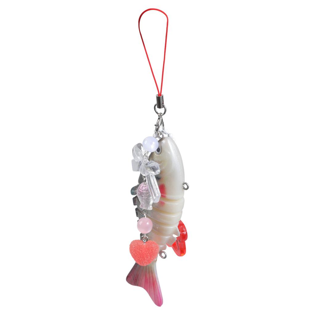 Lightweight Colorful Fish and Star Phone Holder Handmade Keychain Pendant Mobile Strap Decoration for Everyday Use