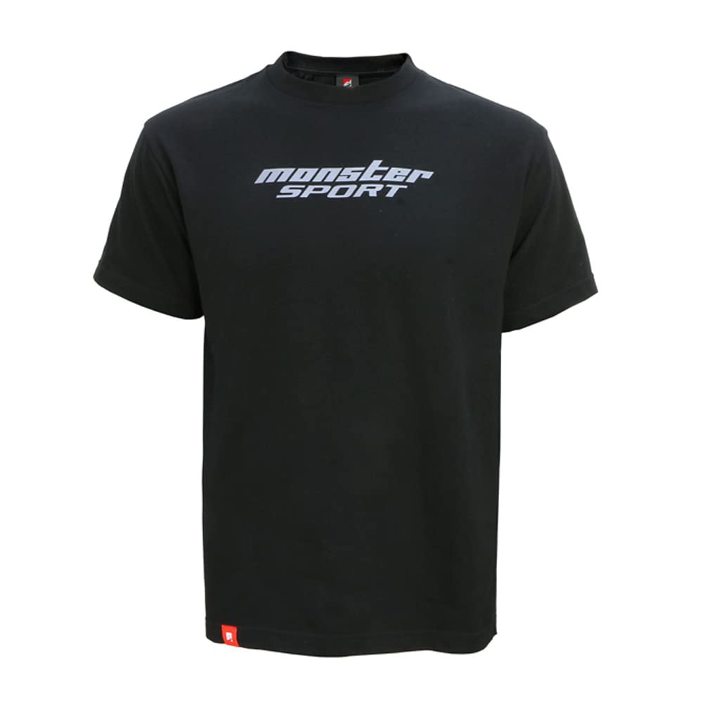 

MONSTER SPORT ZWS75KM Футболка с принтом, короткий рукав, из плотного хлопка, черная, средняя, рукав, (Джерси 5,6 унции) чёрный