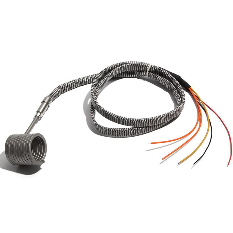 LJXH 220V Injection Molding Machine Hot Runner Heating Coil Spring Heater 3x3mm Nozzle Dedicated with K Thermocouple 1PC