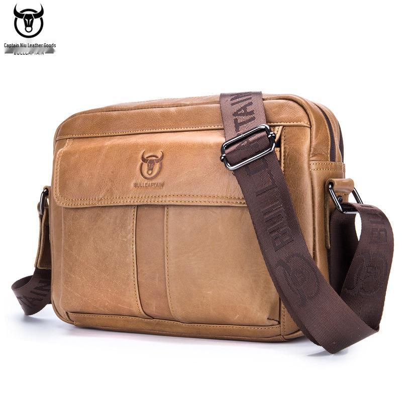 

Мужская сумка кроссбоди из натуральной кожи, вмещает 11 iPad Pro, двухслойная, повседневный горизонтальный стиль