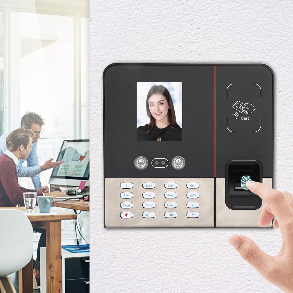 2.8in TCP/IP Time Attendance Face Fingerprint Password ID Card Recognition Access Controller
