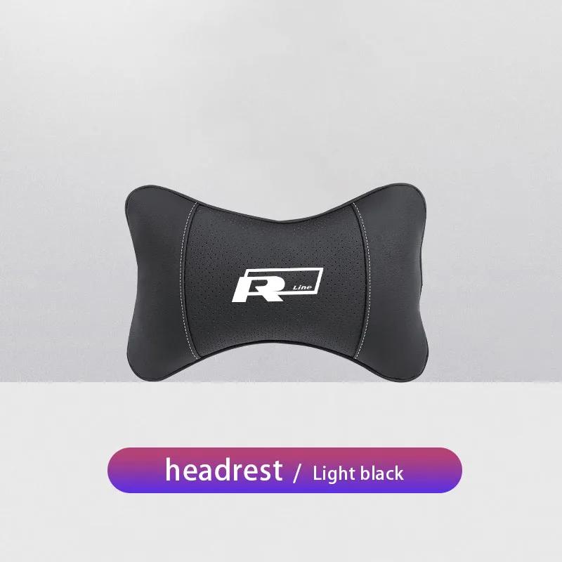 

VW GTI GOLF 2026 Горячий Для VW VOLKSWAGEN Кожаный Автомобильный Сиденье Подголовник Логотип RLine Подушка для Шеи Пена с Памятью Комфорт Автомобильный Интерьер Для