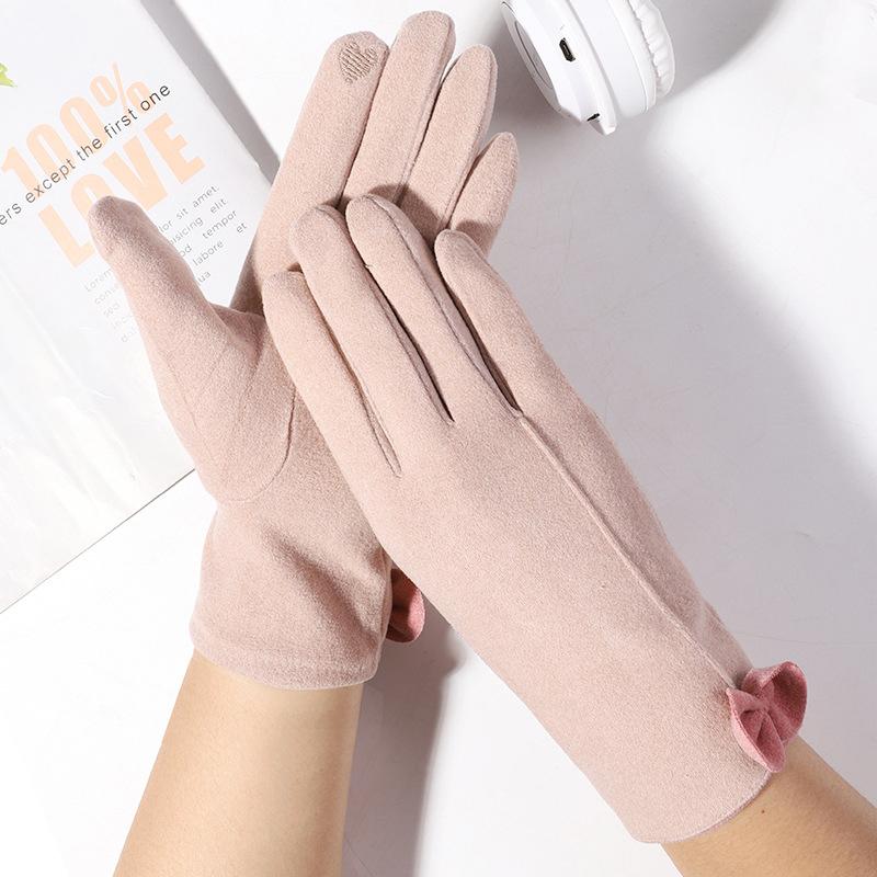 

Женские теплые перчатки с бархатом, ветрозащитные и противоскользящие, с сенсорным экраном, перчатки для верховой езды на открытом воздухе One size хаки