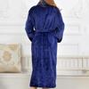 Korallen Fleece Lange Robe Kimono Kleid Winter Warme Flanell Nachthemd Bademantel Casual Nachtwäsche Intime Dessous Verdicken Homewear