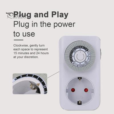 Plug-in Mekanik Elektrik Çıkışı Zamanlayıcı Evrensel Kapalı Ev Aletleri Akıllı Mekanik Çıkış Zamanlayıcı Anahtarı