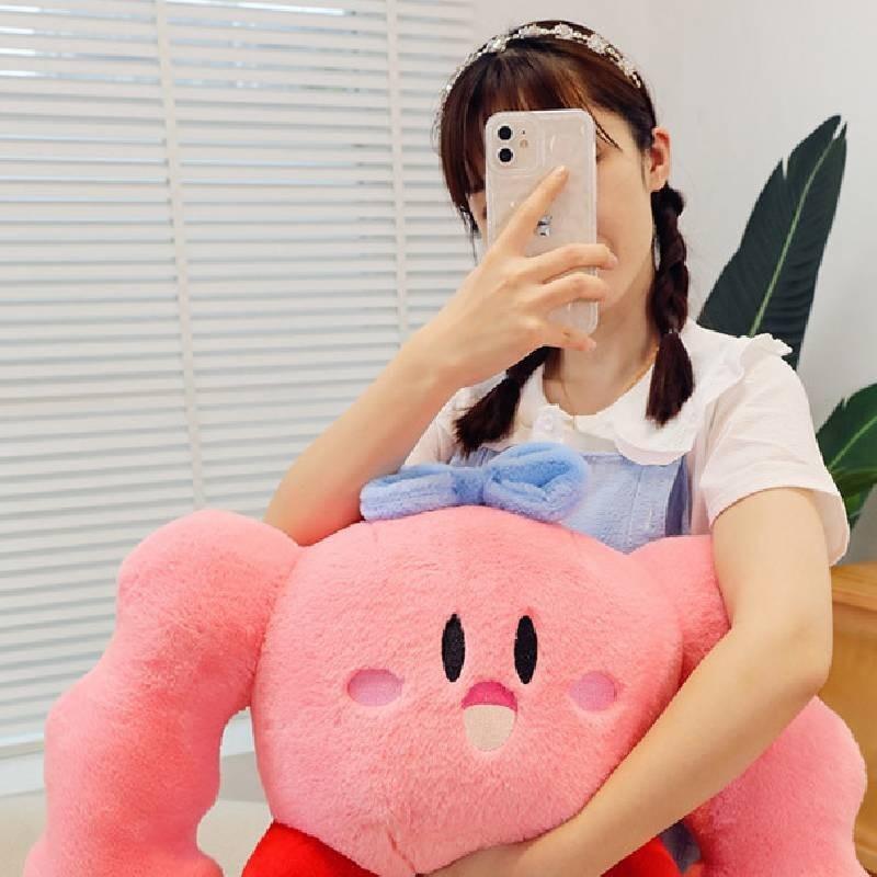 Lindo Dibujo Animado Estrella Musculosa Kirby Peluche Juguete Almohada Peluche Muñeco Animal Peluche Regalo